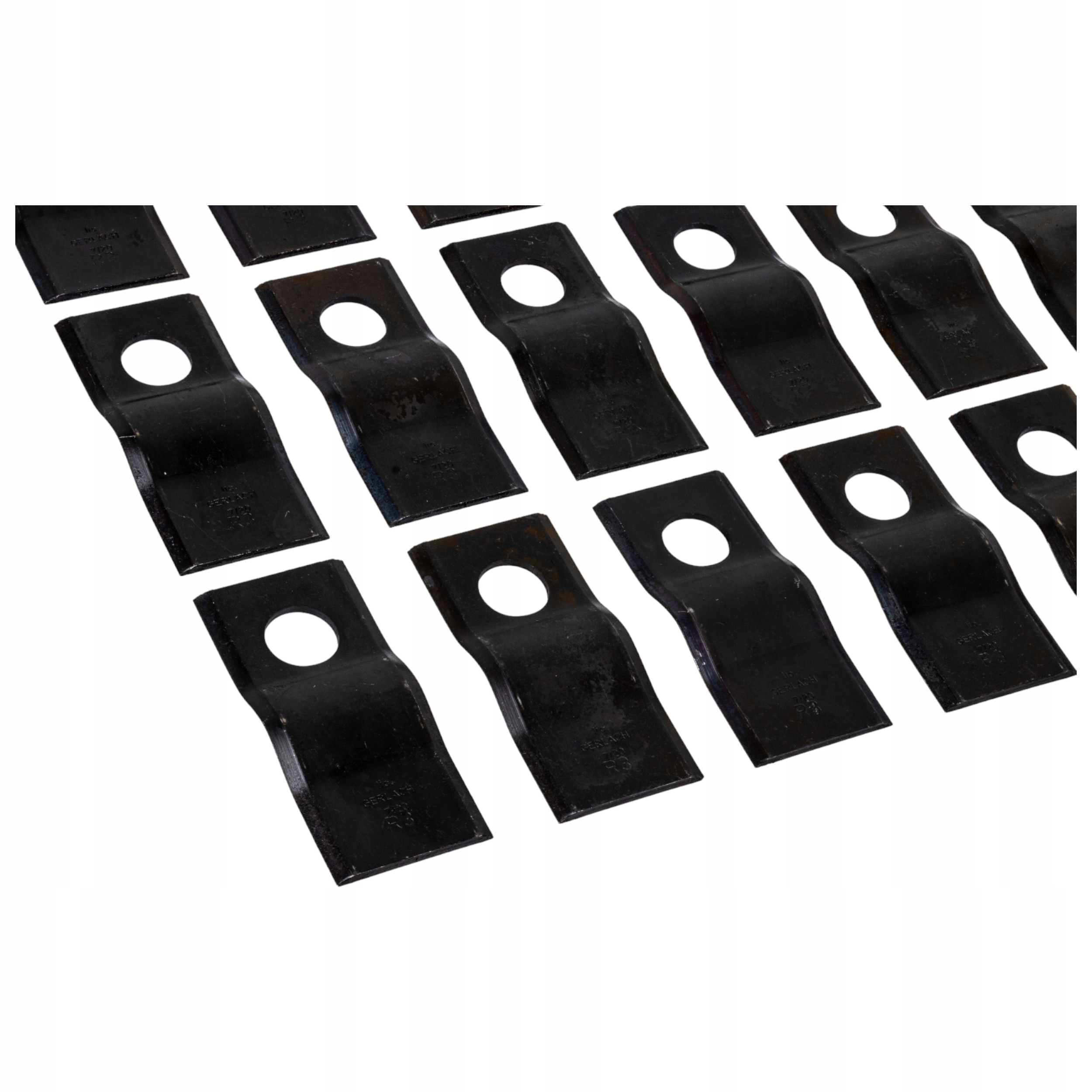 MOCNY NÓŻ NOŻYK DO KOSIARKI ROTACYJNEJ CZESKIEJ R3 GERLACH GIĘTY 18 SZTUK Numer katalogowy części R-3