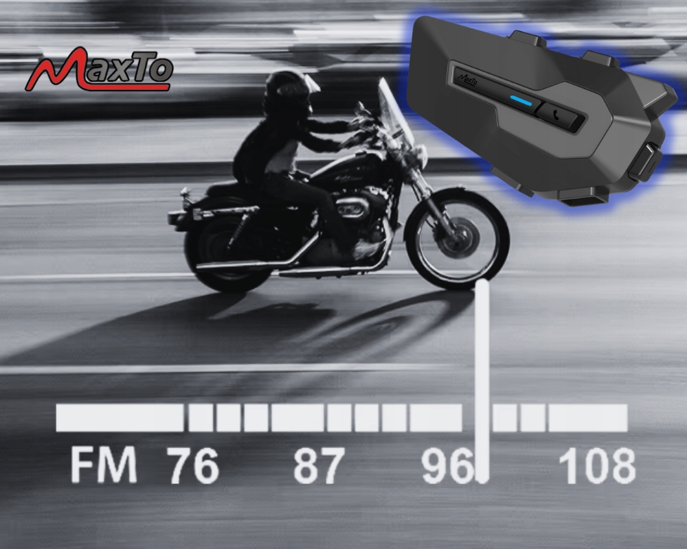 INTERKOM MOTOCYKLOWY BLUETOOTH MAXTO X2 |1000M|POLSKI LEKTOR| MUSIC SHARING Czas ładowania 2 h