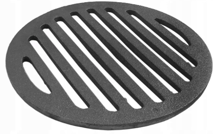 RUSZT ŻELIWNY KUCHENNY OKRĄGŁY DO PIECA 18cm -PL-