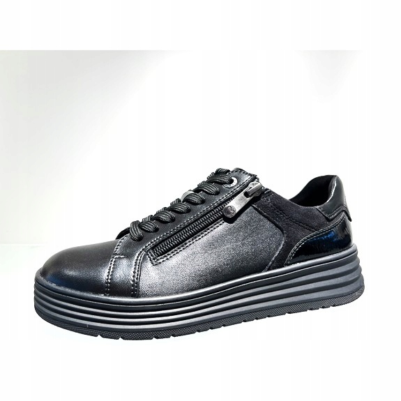 Marco Tozzi 2-23795-45 tenisky černé kožené vel 36