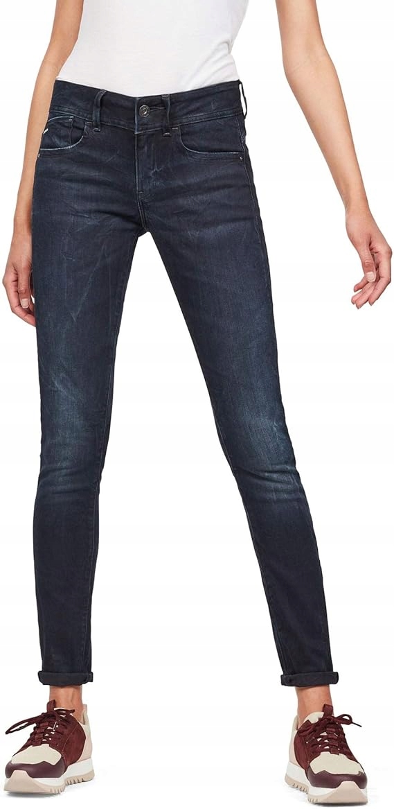 G-star Raw Dámské Džíny Tmavě Modré Úzké Nohavice 23/32 6FA