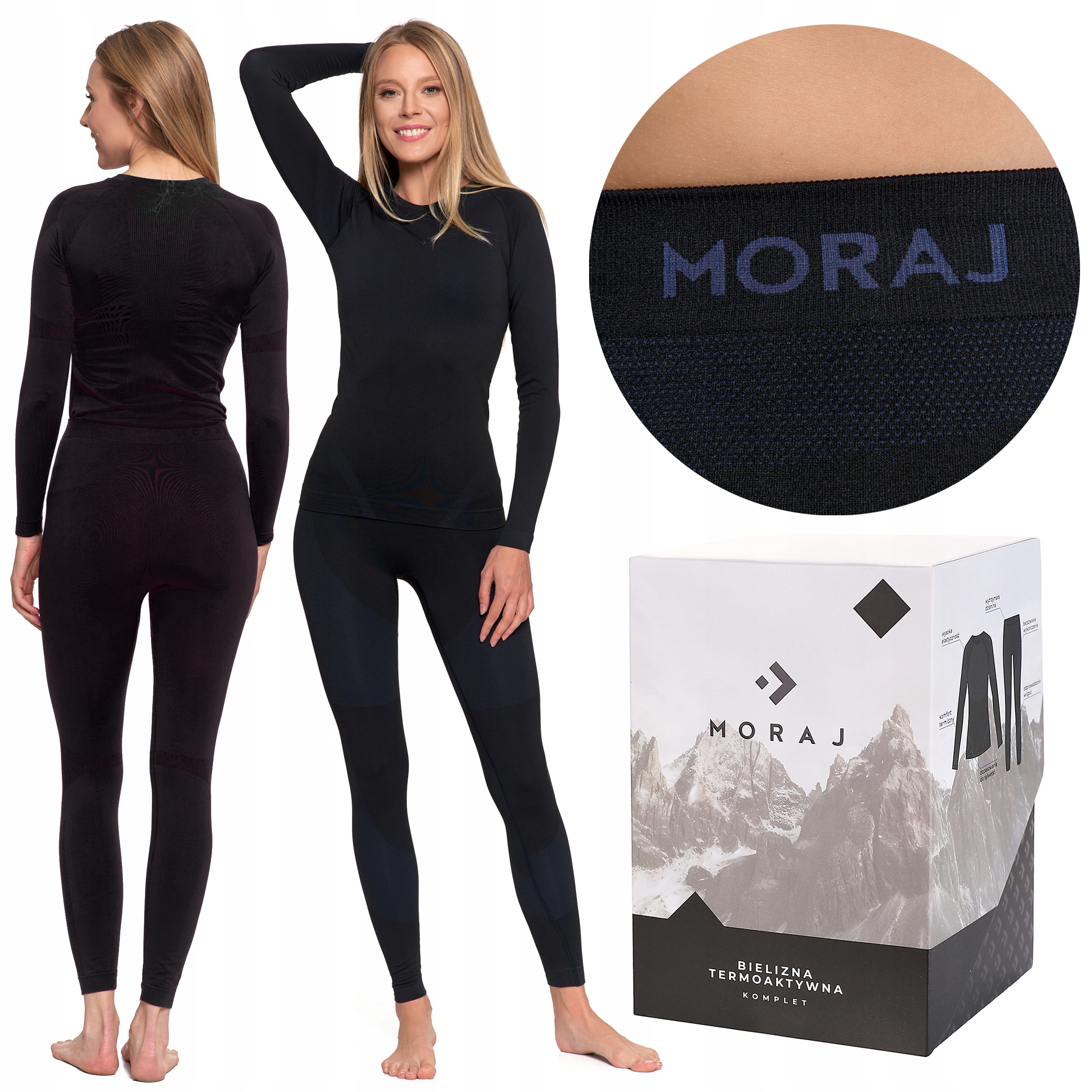 Dámské Termoaktivní Prádlo Komplet Bezešvého Termoprádla Moraj L