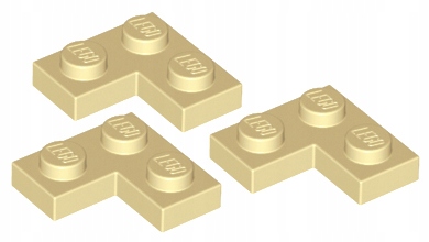 

Lego Płytka 2x2 Narożna Beżowa 2420/4114077 3szt