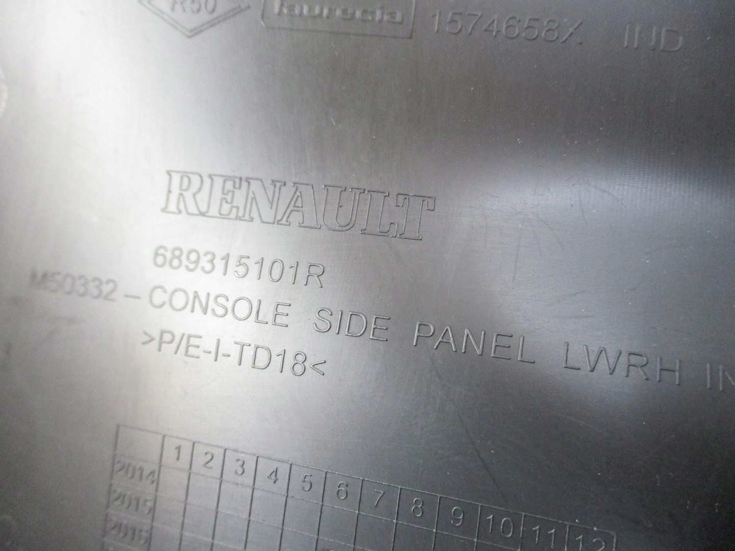 Blende Abdeckung konsole RENAULT MEGANE IV 689315101R