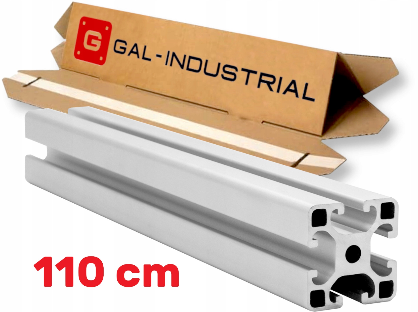 Aluminiový Konstrukční Profil 40x40 [8] R 110 cm Řezání na míru
