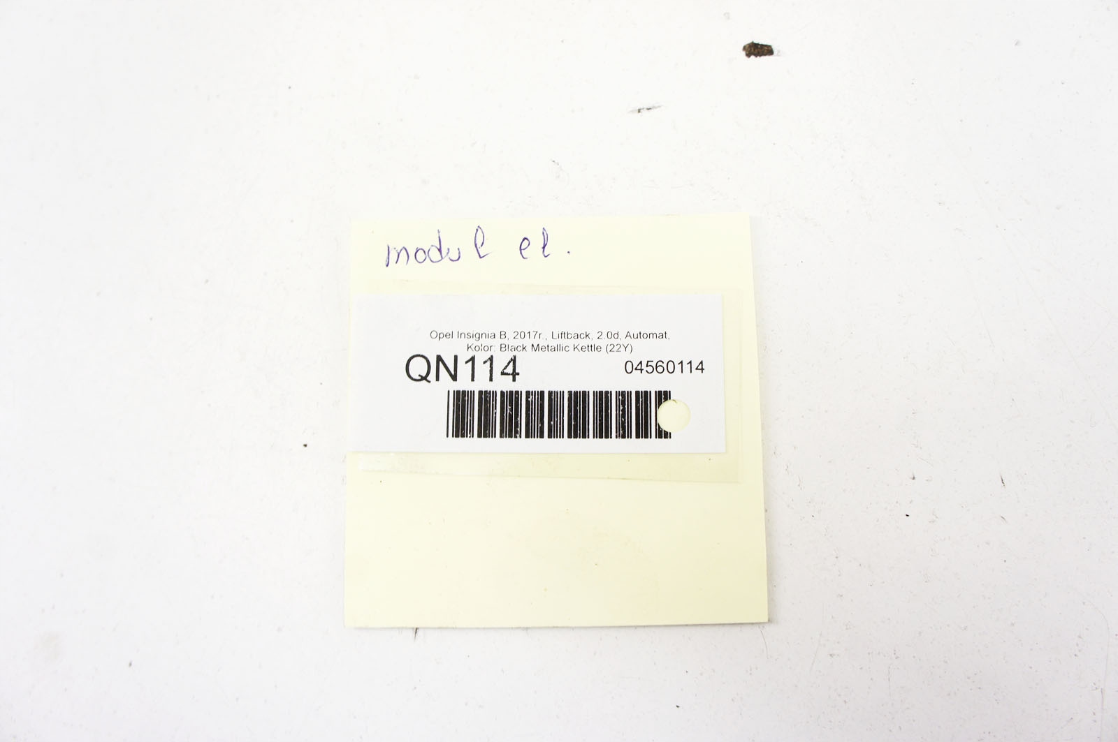 QN114 Opel Insignia B Moduł Świateł 39115950 Numer katalogowy części QN114 39115950