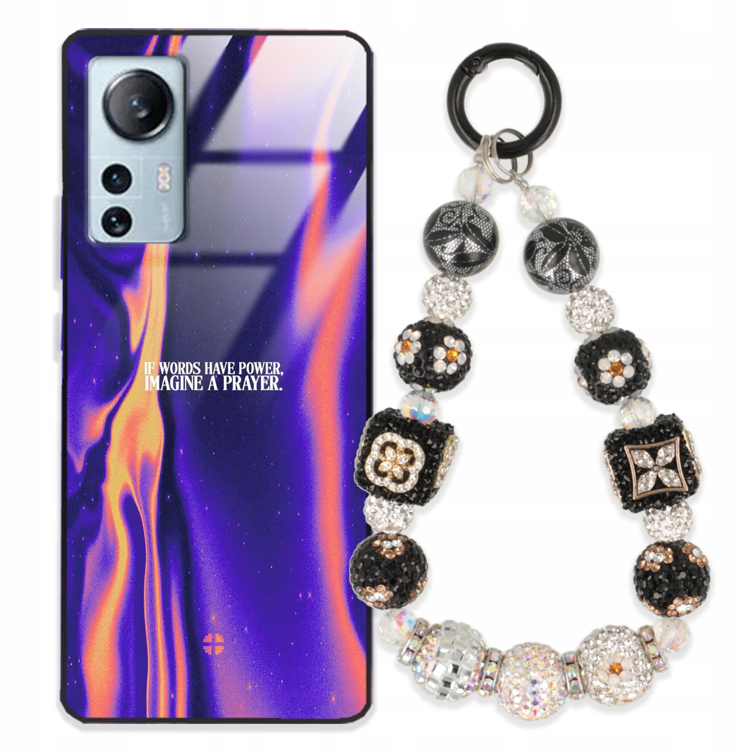 Etui Pre Xiaomi Mi 12 Lite Glass Kľúčenka Elegantné Premium Puzdro Wz