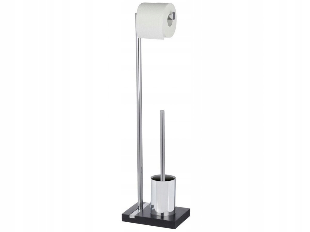 Stojan na toaletný papier a Wc kefu Noble Black, 2 v 1, Wenko