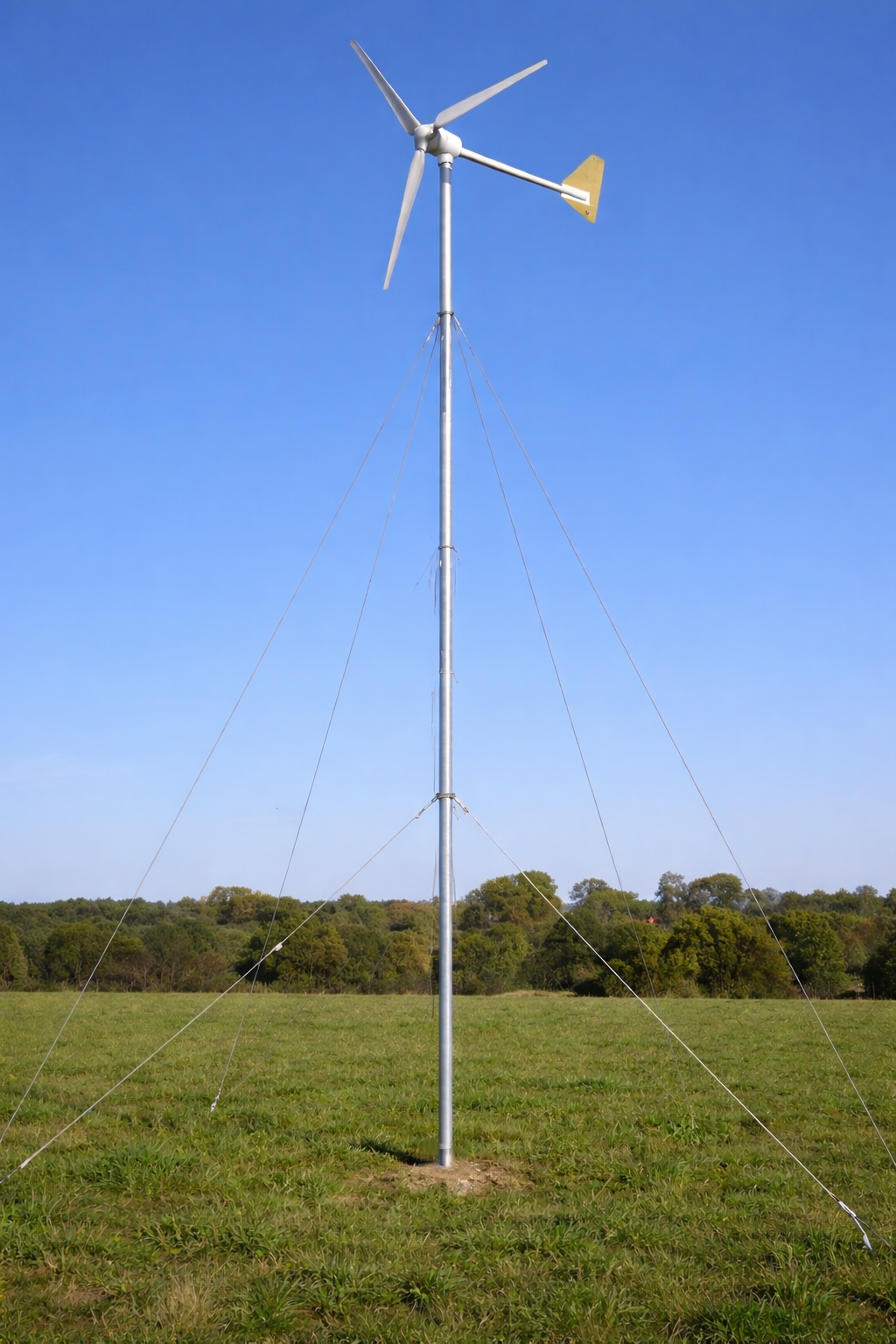 Maszt Rurowy Wieża Z Odciągami Do Turbiny Elektrowni Wiatrowej Generatora