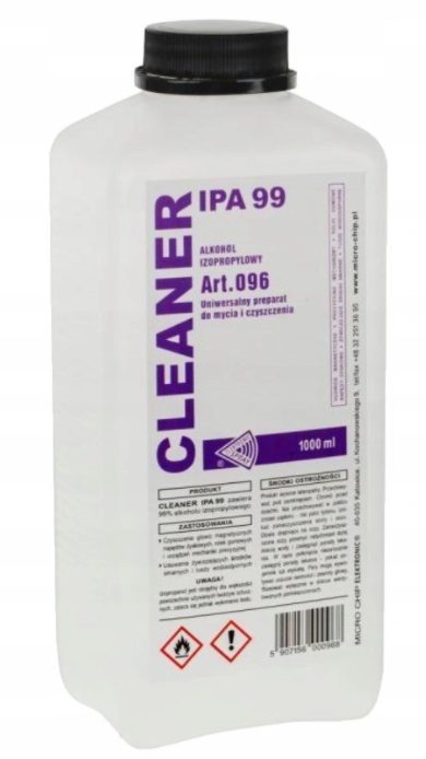 IPA Ultrasonic Cleaner 1L 99 Isopropyl Alcohol