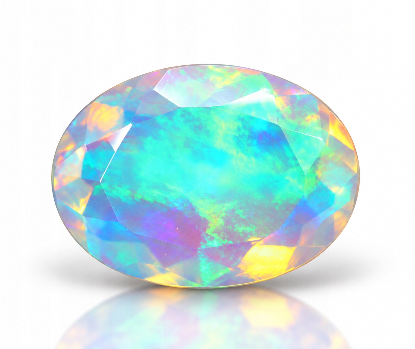 Přírodní opál 1.49 ct Ovál Etiopie certifikát Wbd