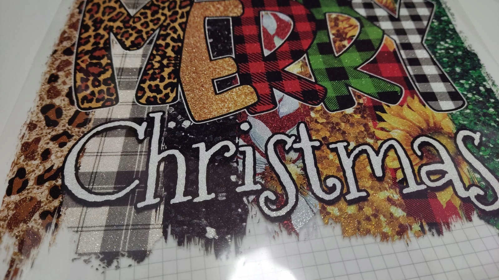 APLIKACJA Z BROKATEM ŚWIĄTECZNA 24CM X 22CM S 14 Marka bez marki