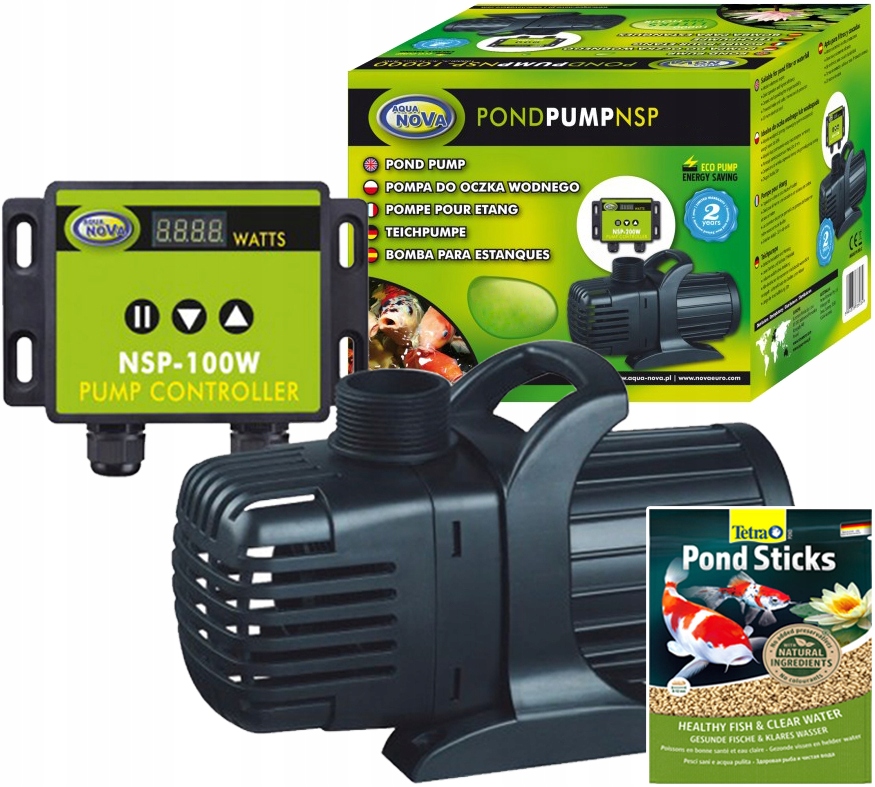 Aqua Nova NSP-10000 Pompa Eco do Oczka Wodnego od 5000-12000L Kontroler