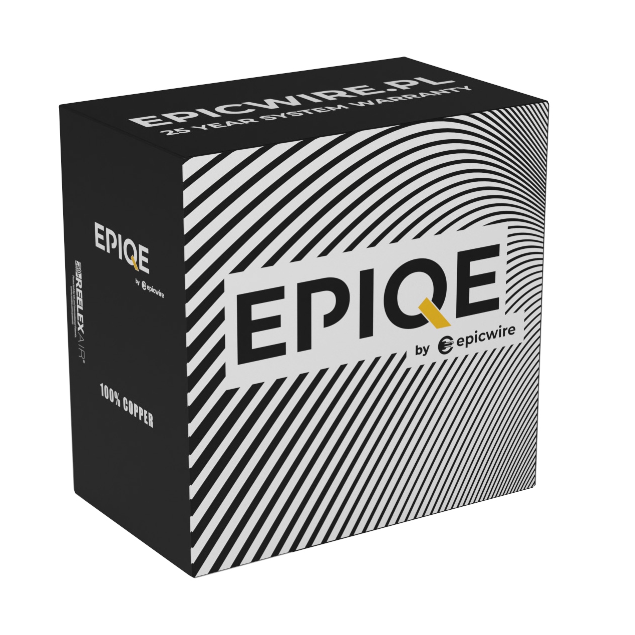 Epiqe Kabel kroucený 100% Cu Cat.6 U/utp 4*2*0,51 mm Pe 305 m vnější