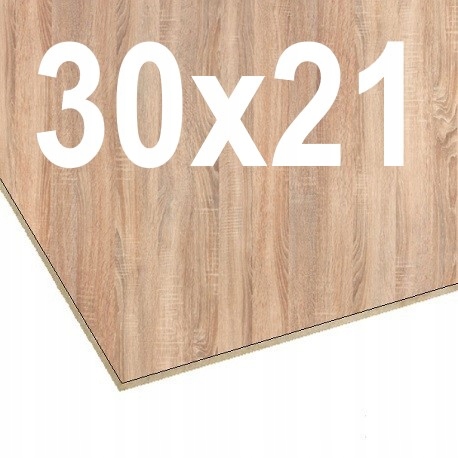 HDF 3mm A4 210x297 1STR DĄB SONOMA, DĄB AMARI x10