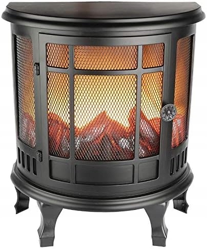 Led Kachlová Kamna Nostalgická 35X30 CM S Efektem Plamene A 6H Časovačem