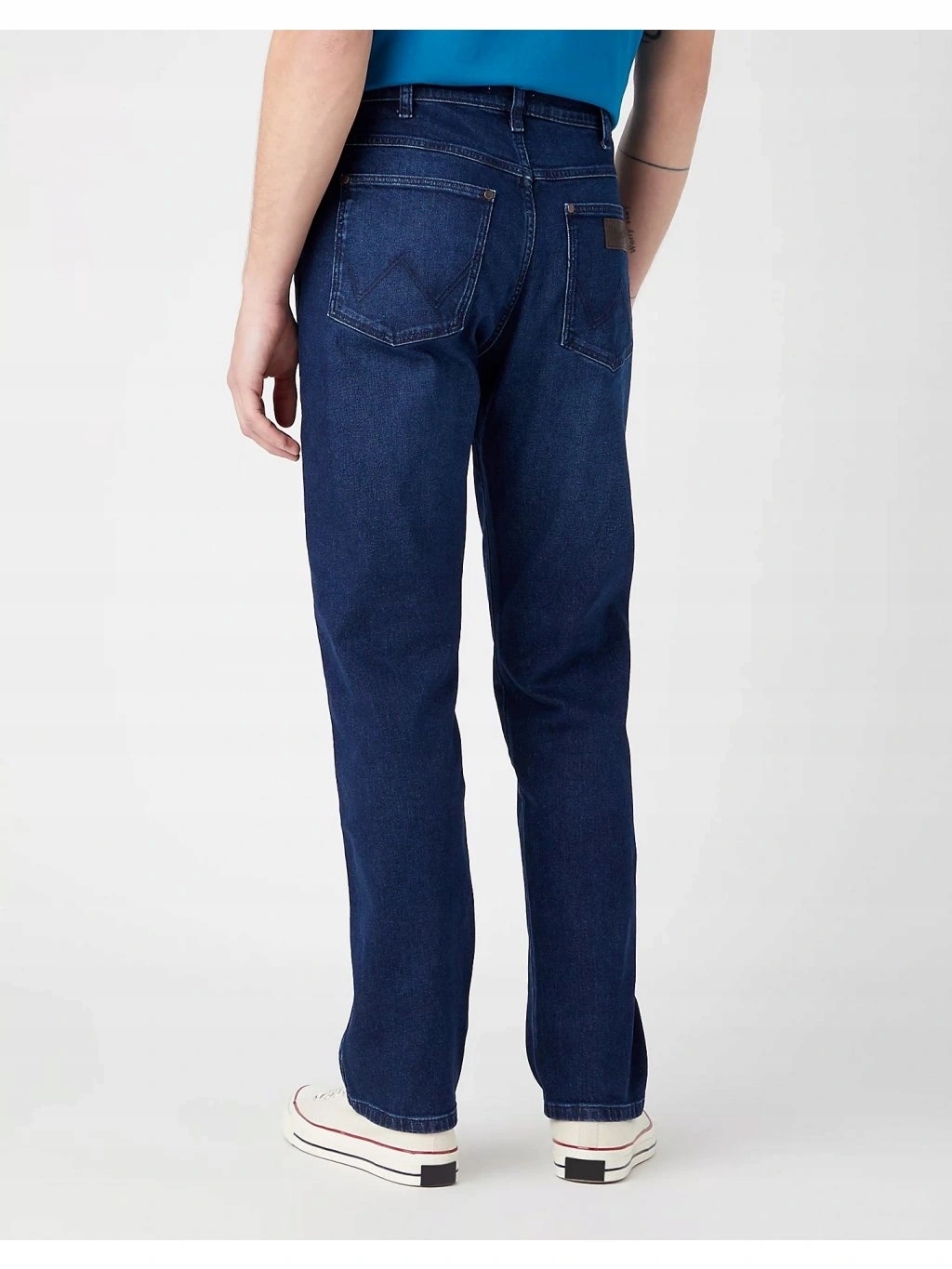 Pánské jednoduché džínové kalhoty Wrangler Frontier Launch Pad 112341439 32/34