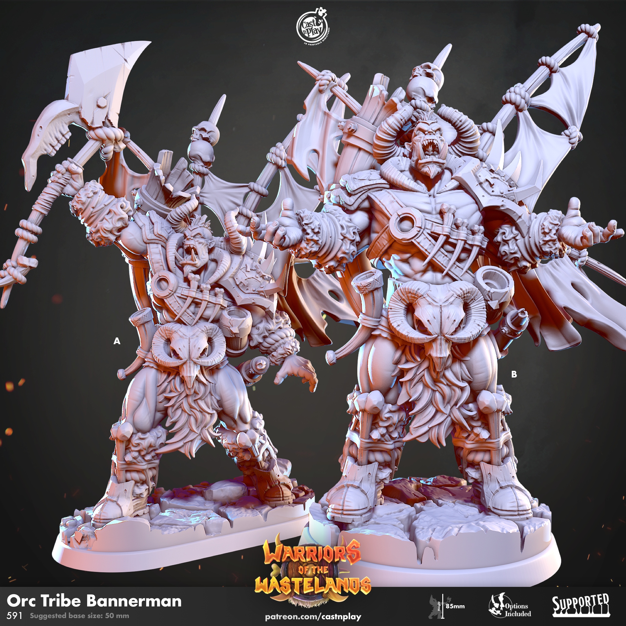 (CNP) - Orc Tribe Bannerman - (3DPT) Producent inny