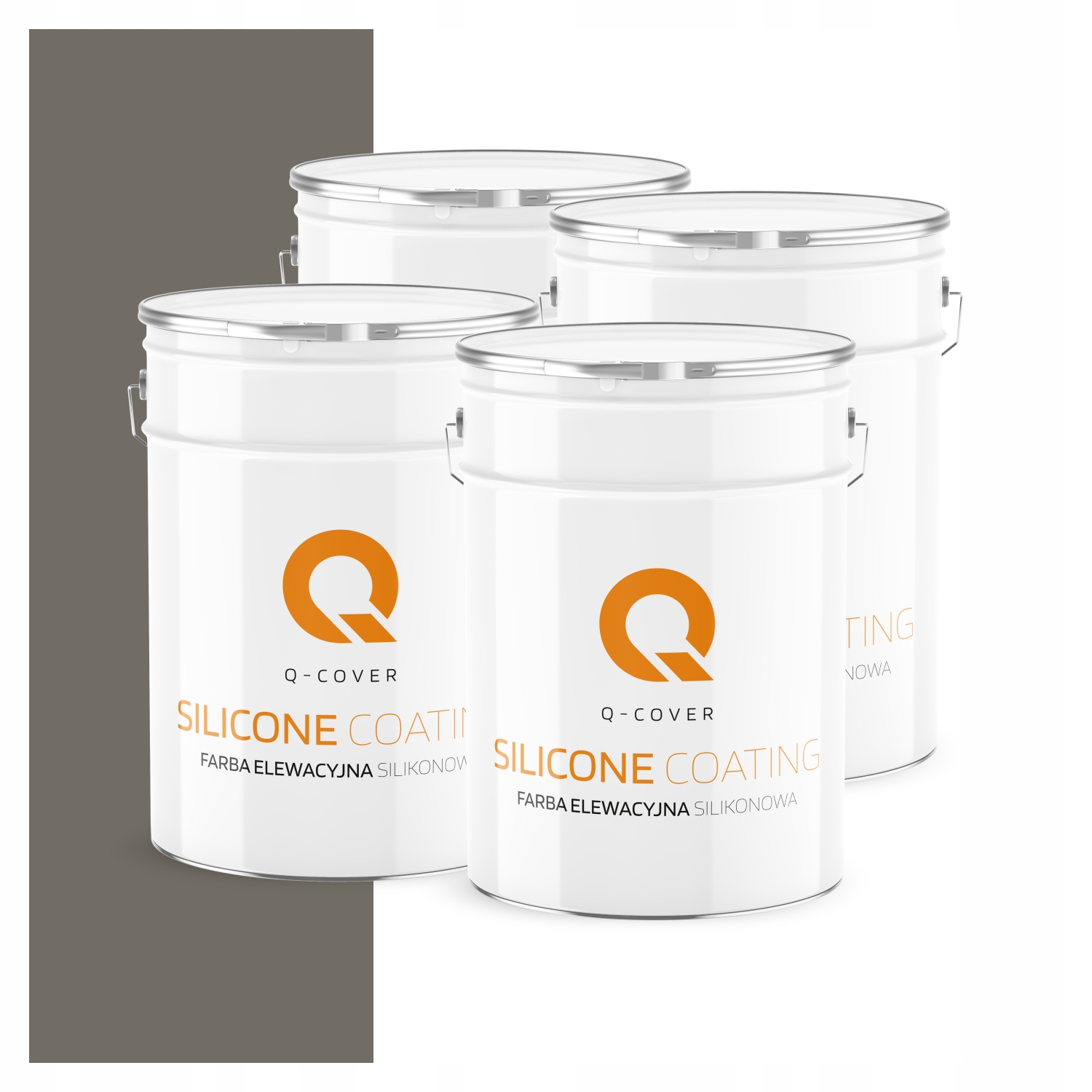 Fasádna farba Fasádová 10L Silikónová Uv Farba Šedá Tmavo Teplá