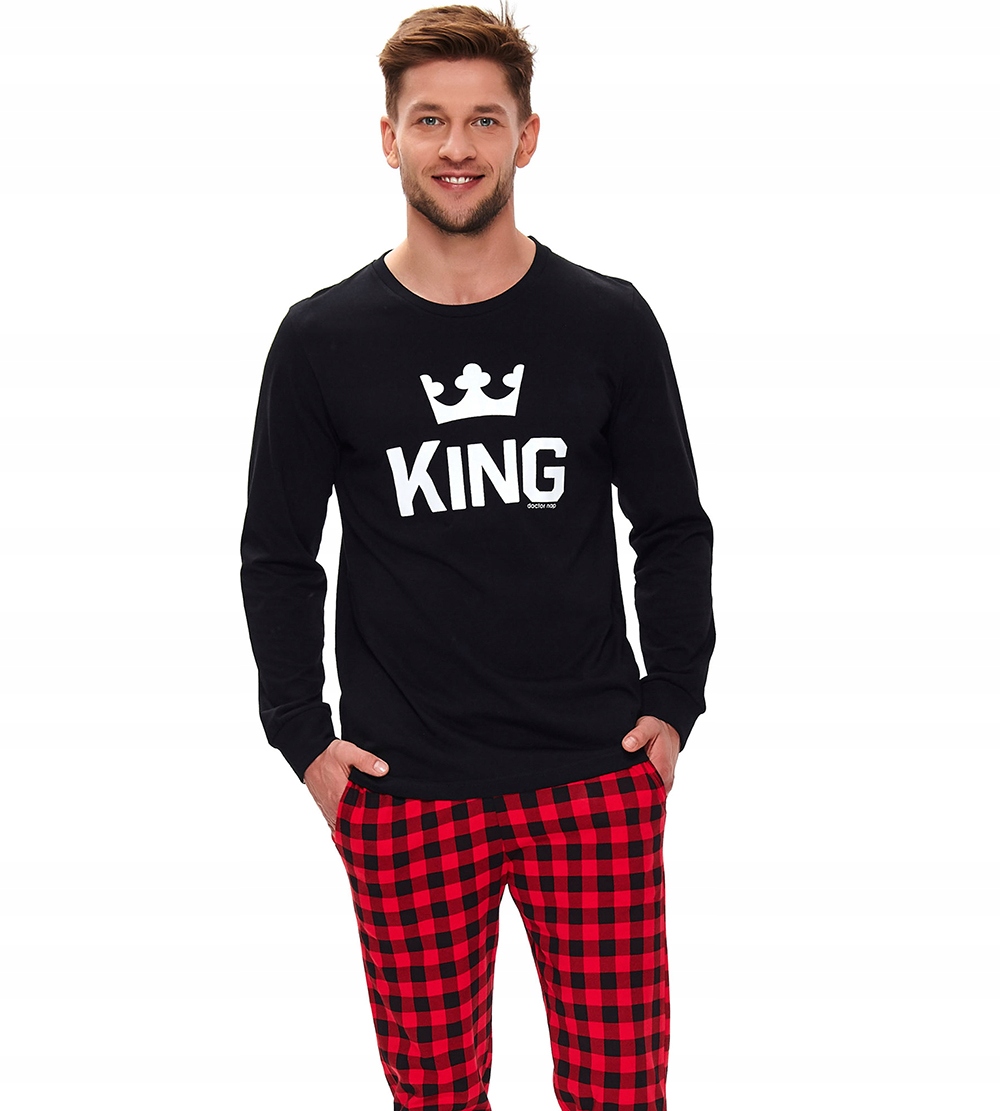 

Piżama męska Doctor Nap King Royal XXL Czarny
