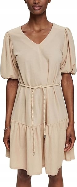 Esprit Šaty Béžové Před Kolenem S Krátkým Rukávem Xs Jgl