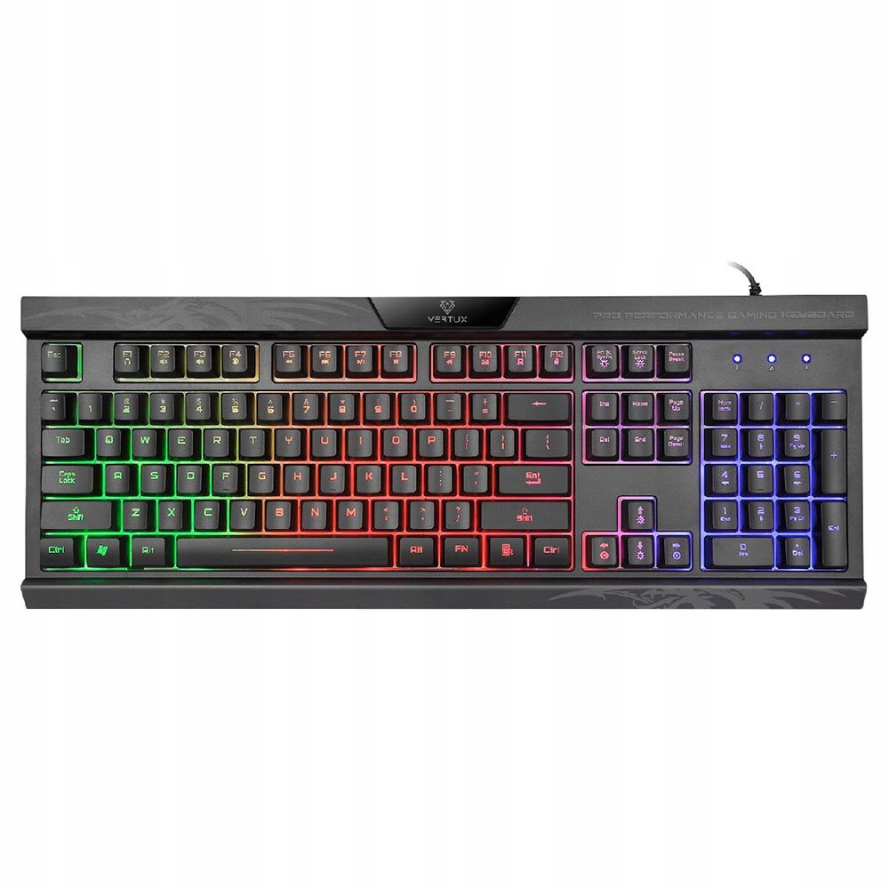 Vertux Gaming Amber Pro Performance Gaming Keyboard Black (English)…