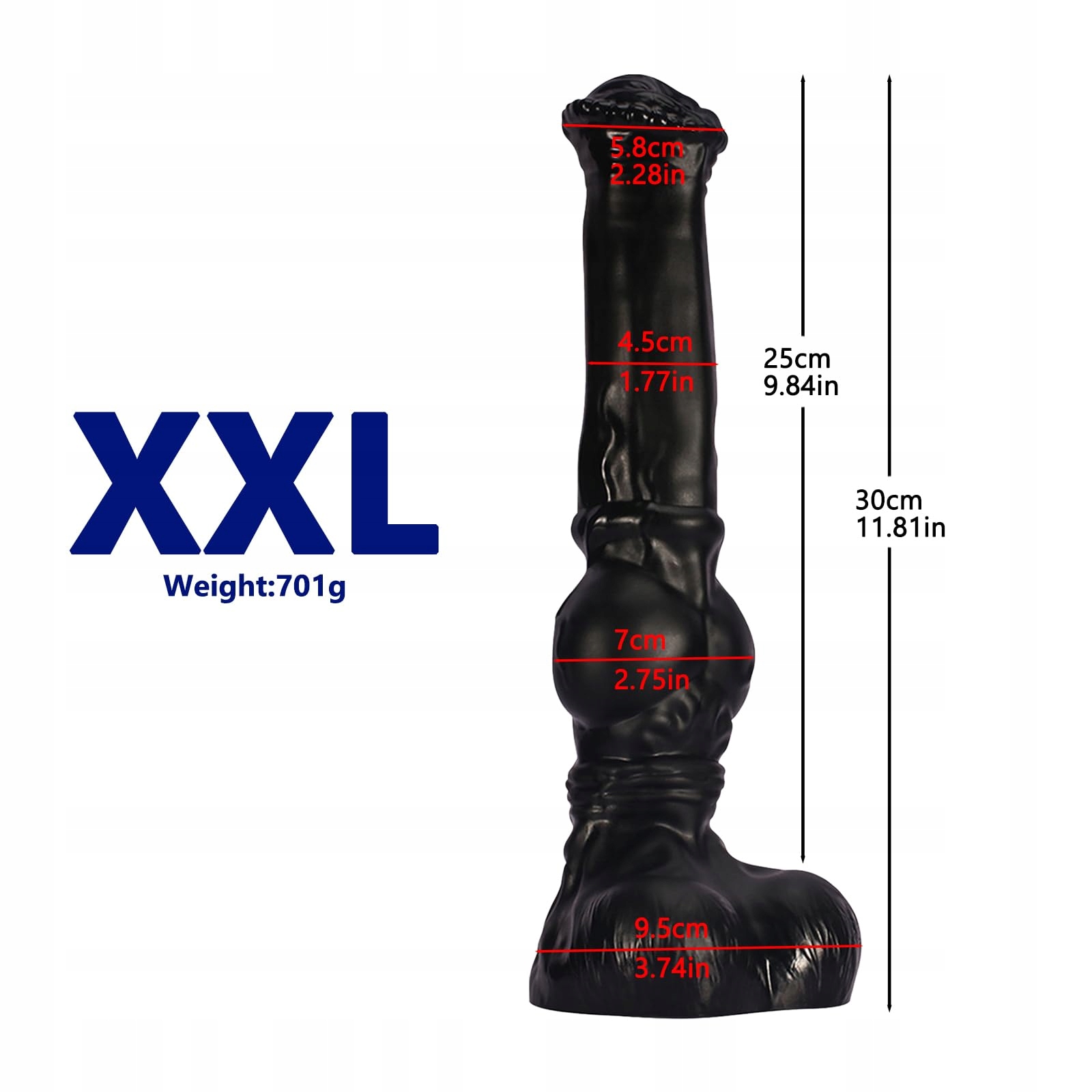 AMZII Dildo XXL Z Przyssawką Duży Analny Korek Dla Kobiet i Mężczyzn — miniatura 2