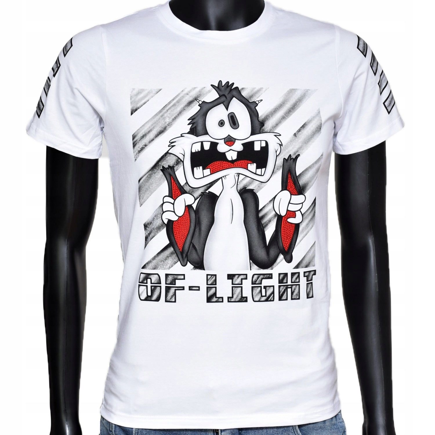 

Koszulka Męska Slim T-shirt Zabawny Nadruk L