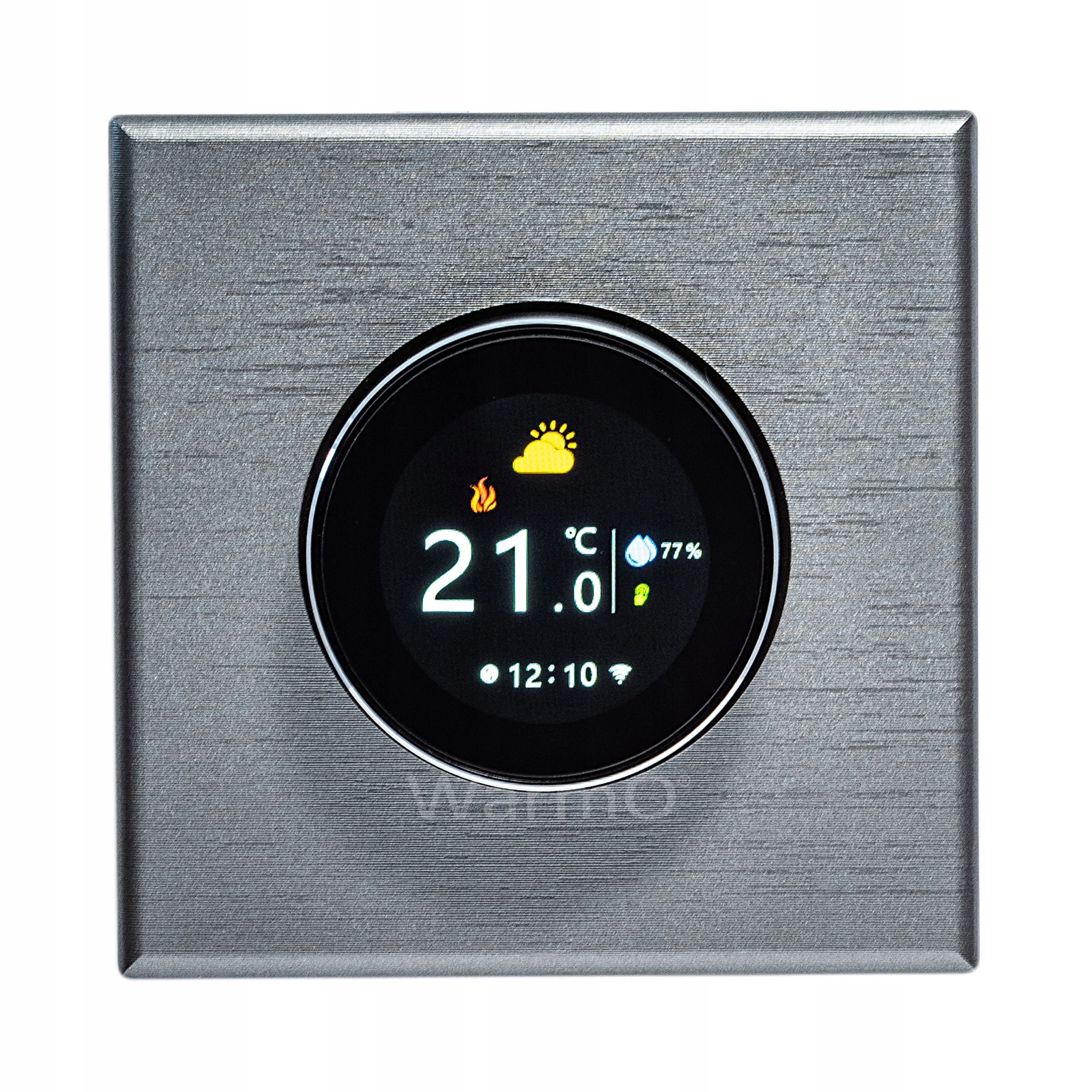 Regulátor Teploty WarmO B70s Wifi Termostat Strieborný kartáčovaný