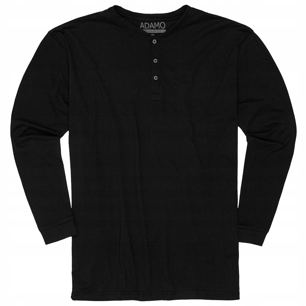 

Duża męska koszulka longsleeve Adamo Sven Bk 8XL