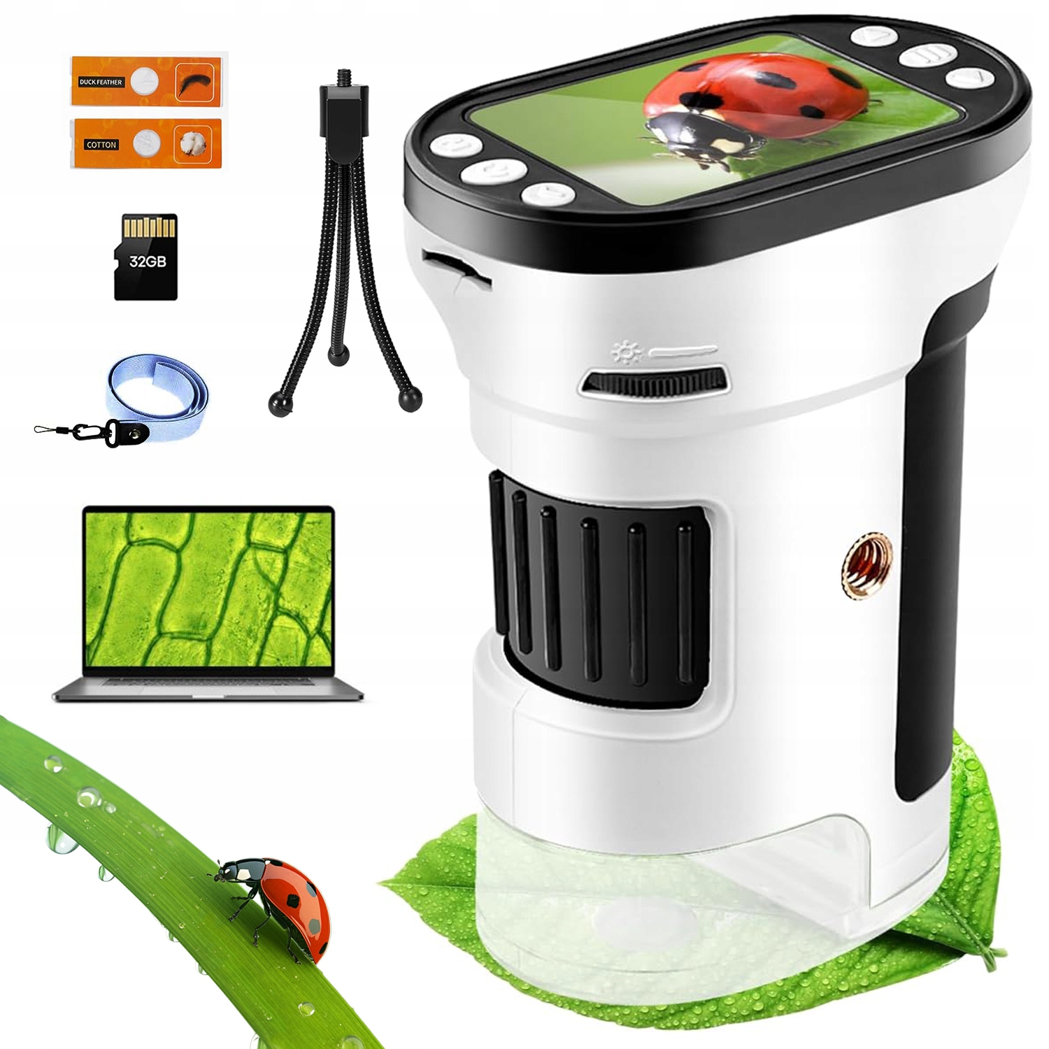 Mikroskop Pro Děti Digitální Vzdělávací Vědecký Přenosný Hračka Pro Dítě