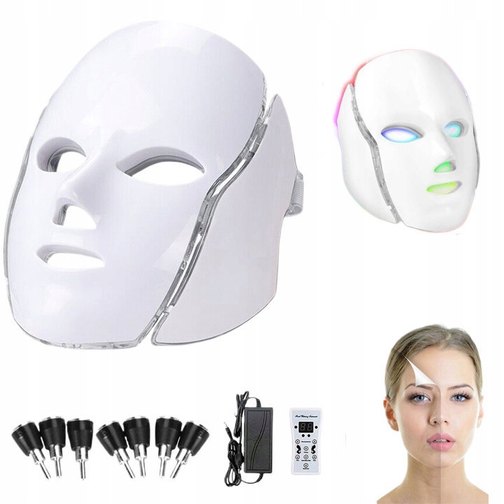Profesionální Fotonová Led Maska Na Obličej A Krk, Odstranění Akné