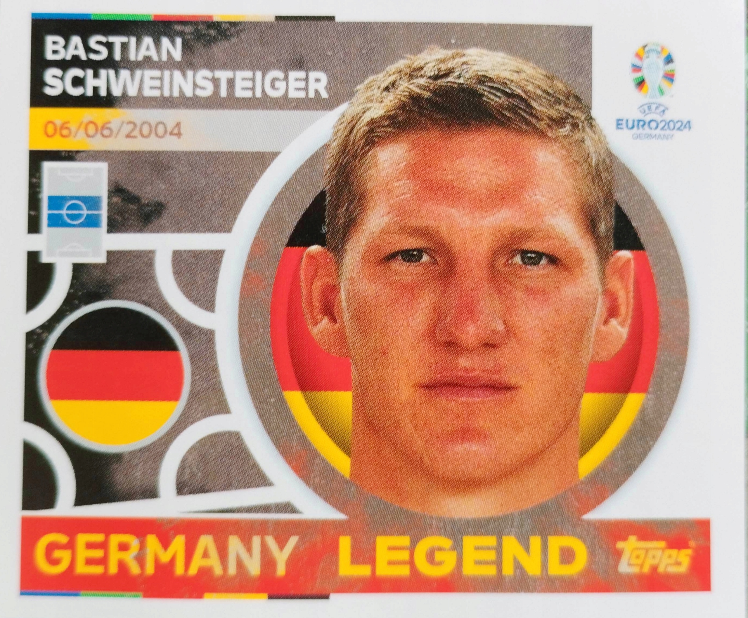 Euro 2024 Topps Match Attax naklejka Ger 20 Legend Schweinsteiger Niemcy