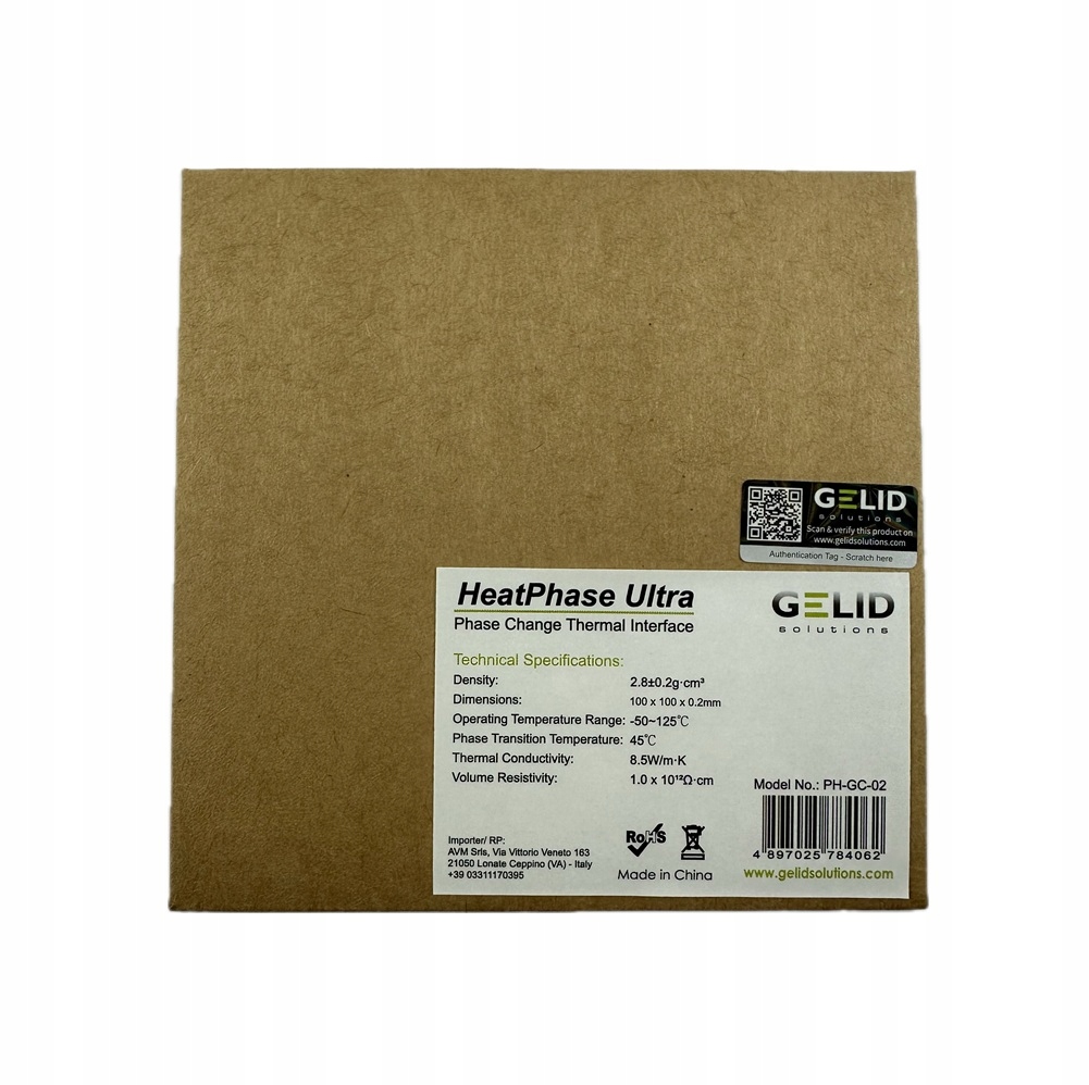 Gelid HeatPhase Ultra Ptm 100x100mm PH-GC-02