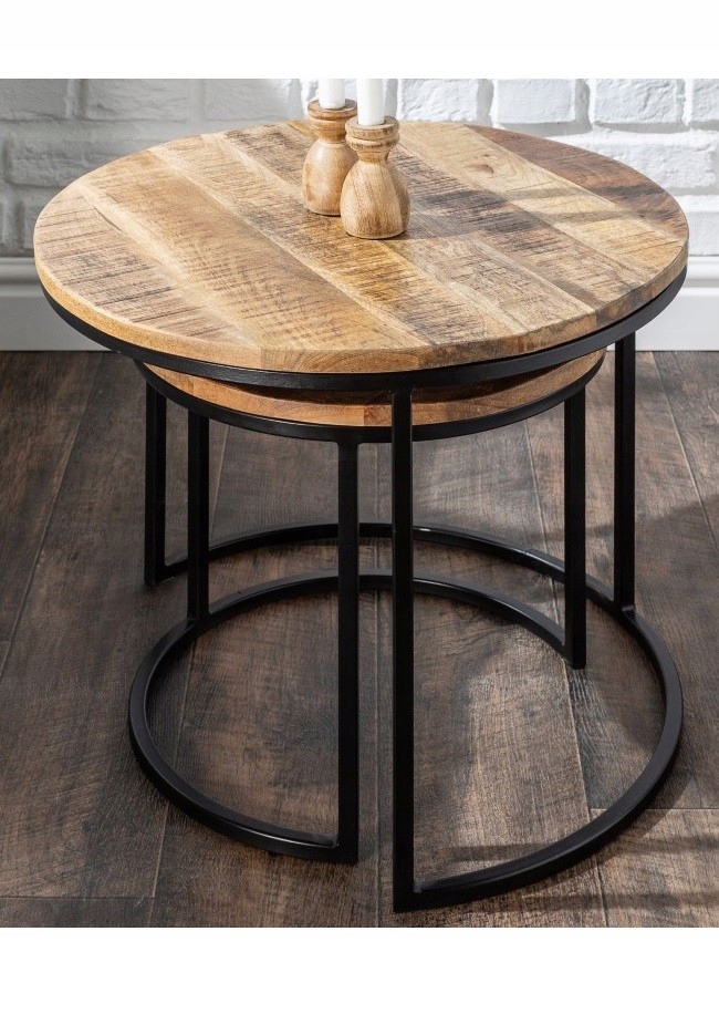 Sada pomocných stolíkov Elements mango 2 ks