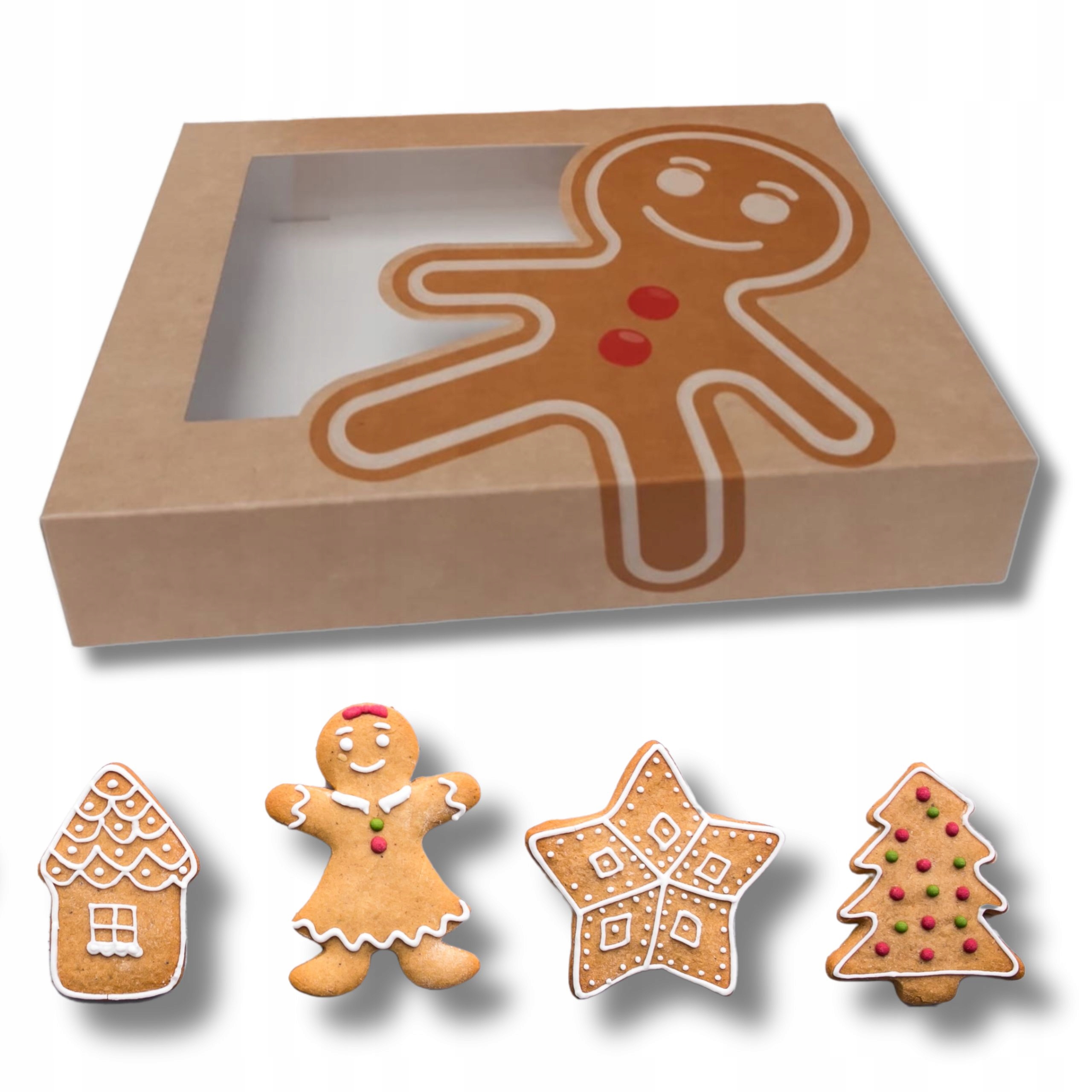 PUDEŁKO KARTON NA PIERNIKI PIERNICZKI CIASTO "PAN CIASTEK" 26x19x5cm