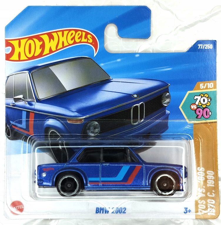 HOT WHEELS BMW 2002 NIEBIESKIE 77/250 JBB61 2025 • Cena, Opinie