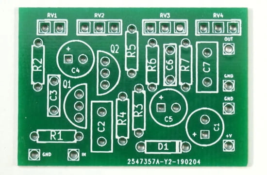 WOOLLY MAMMOTH FUZZ-płytka PCB