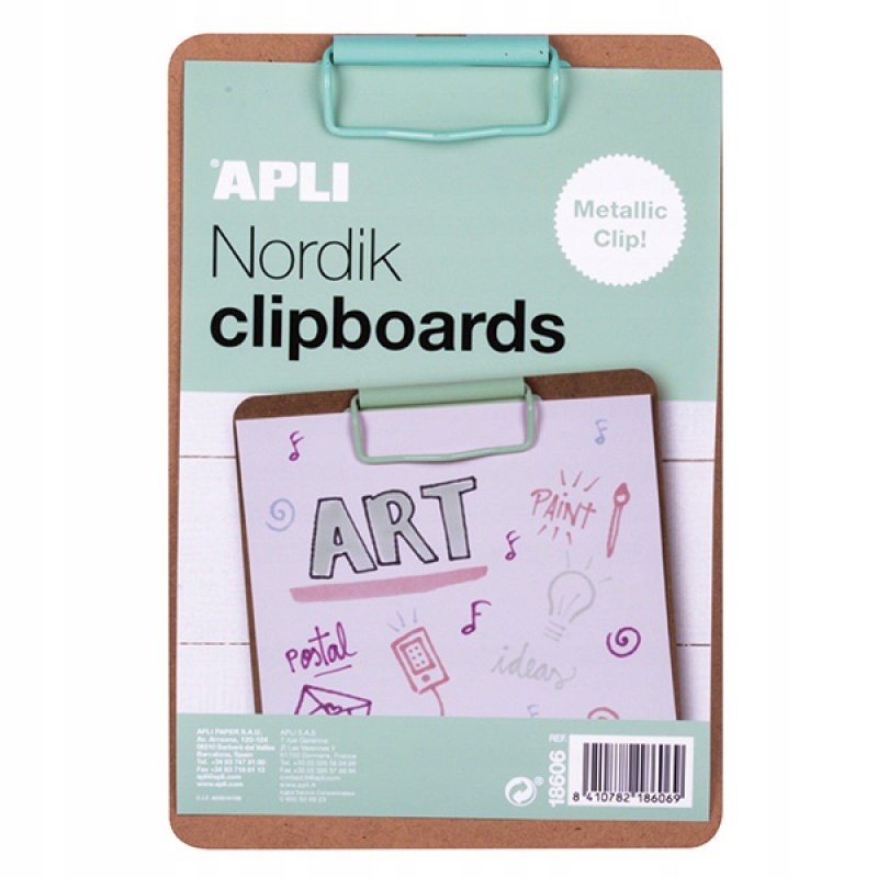 

Clipboard Nordik A5 drewniana z metalowym klipsem