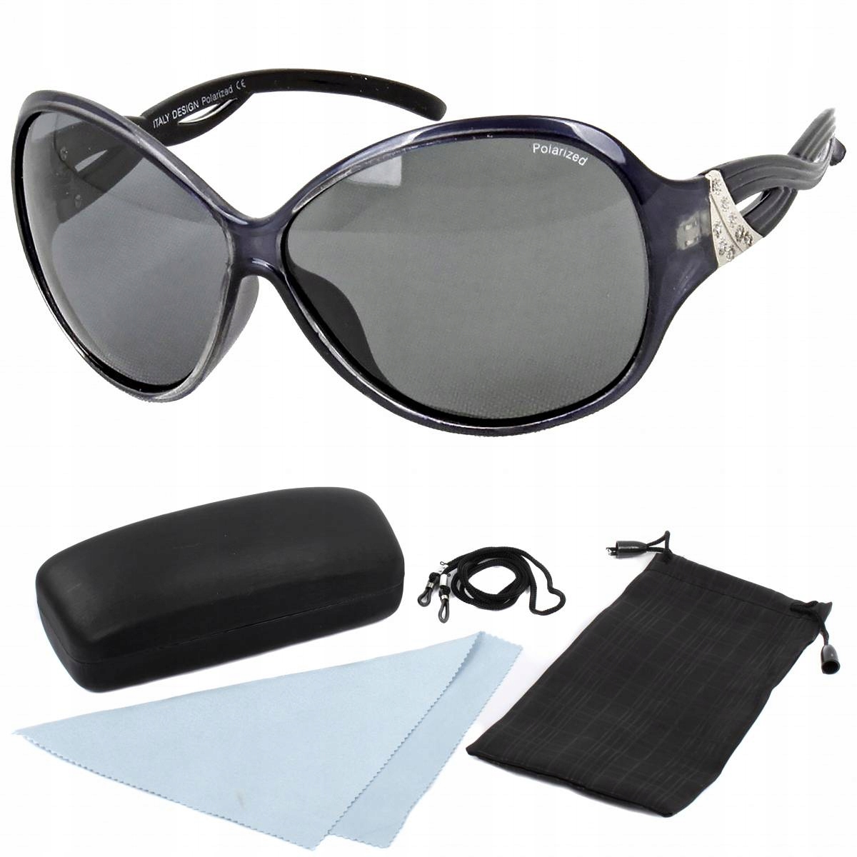 Modré polarizační sluneční brýle Polar Fashion 1035 s pouzdro