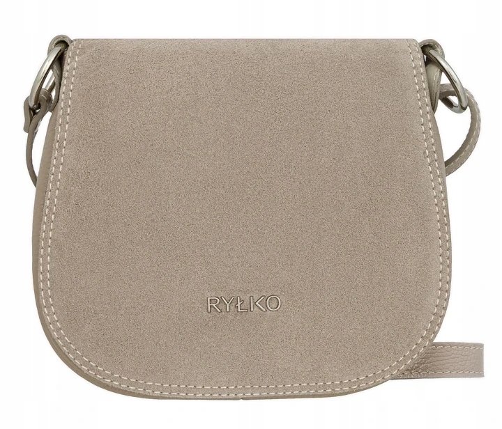 Krémová Dámská Kožená Kabelka Crossbody Kabelka Přes Rameno Z Kůže Ryłko