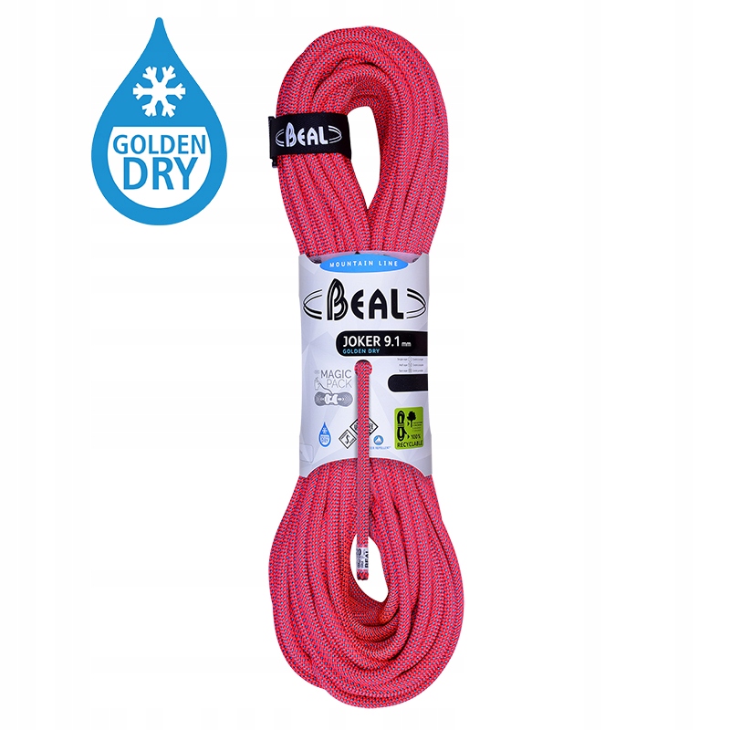 Beal Joker 9,1mm Unicore Golden Dry oranžová