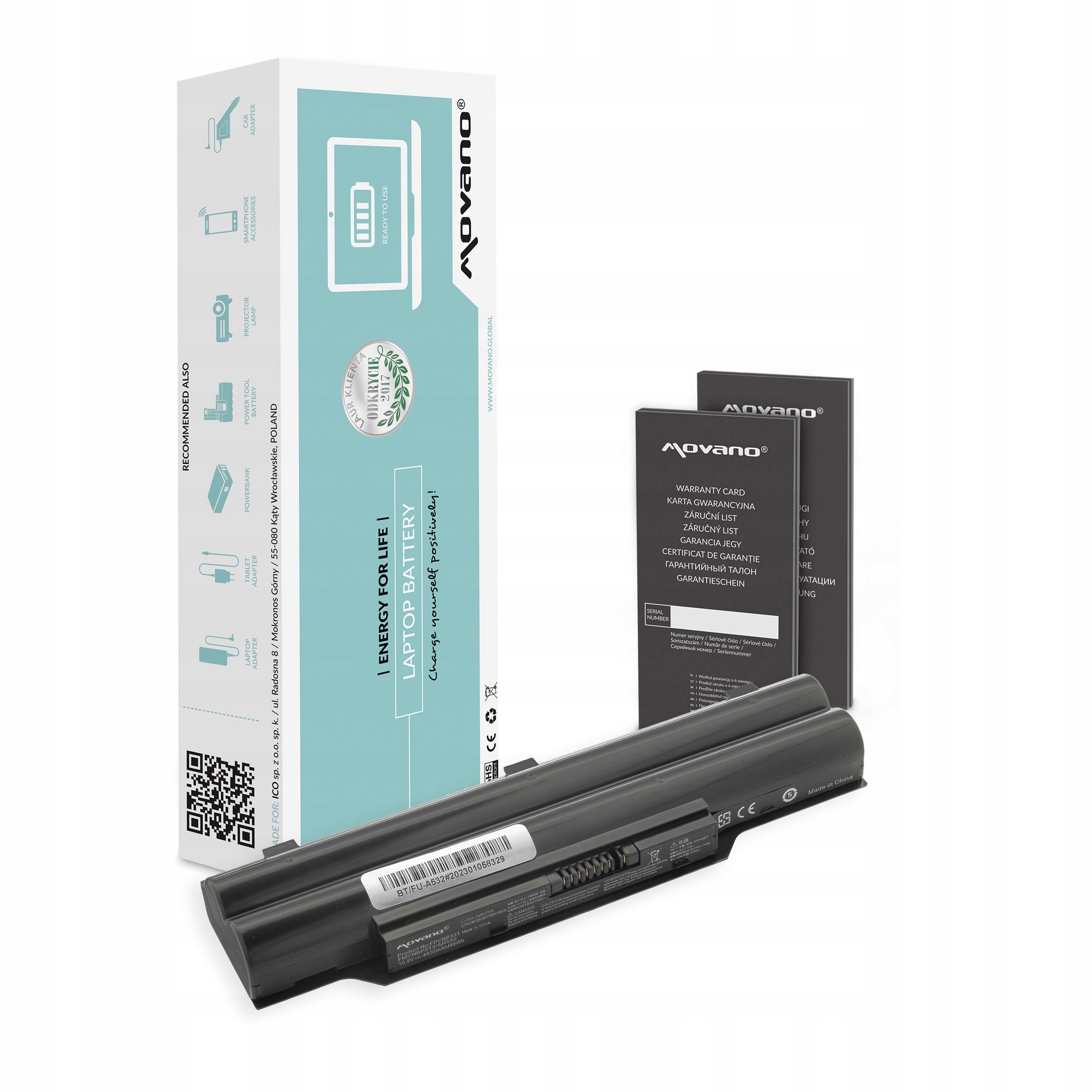 Baterie Movano pro Fujitsu A532, AH532