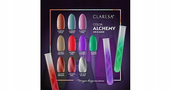 Claresa Zestaw Cała Kolekcja Lakier Hybrydowy_ Alchemy _1-10