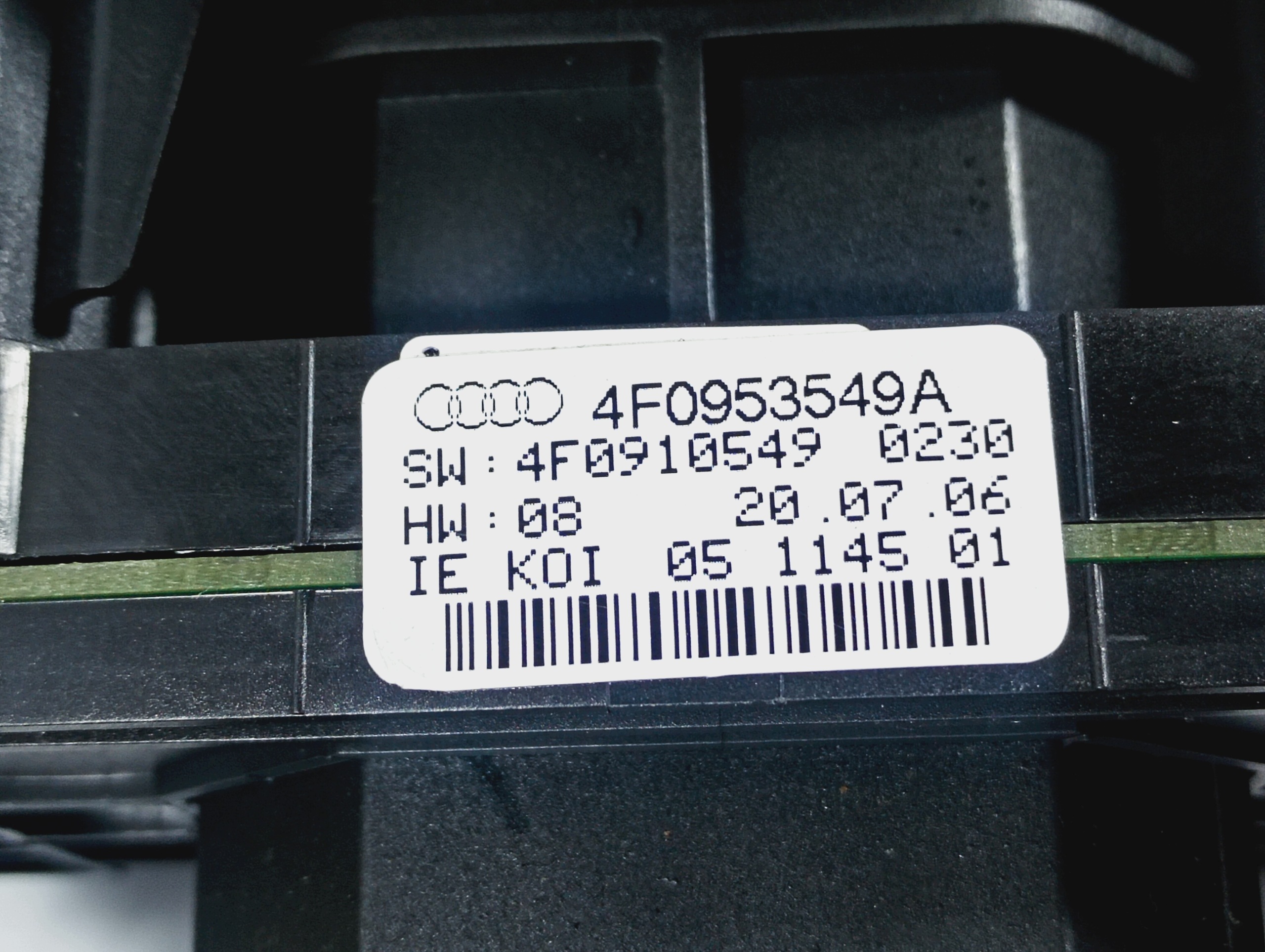 interrupteur commande levier commodo sous volant OE 4F0953549A Audi A6 C6 05-08