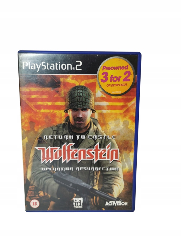 GRA NA PS2 RETURN TO CASTLE WOLFENSTEIN