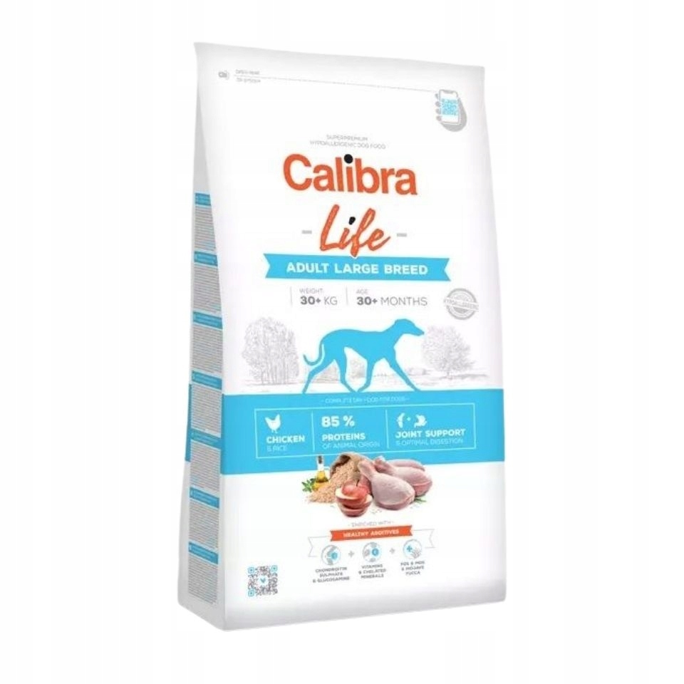 Levně Calibra Dog Life Adult Large Breed Chicken pro dospělé psy velkých plemen 12 kg