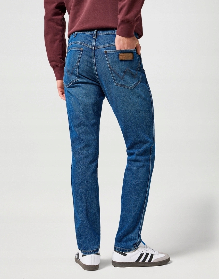 Pánské zúžené džíny Wrangler River Sundown Blue 112356835 34/32