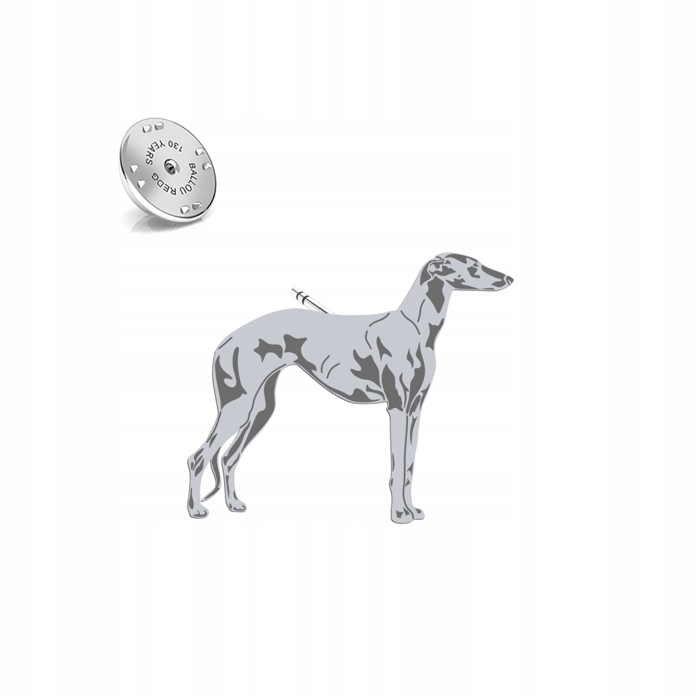 Odznak z Galgo Espanol 925 Šperky Dárek Dedikace Bonus