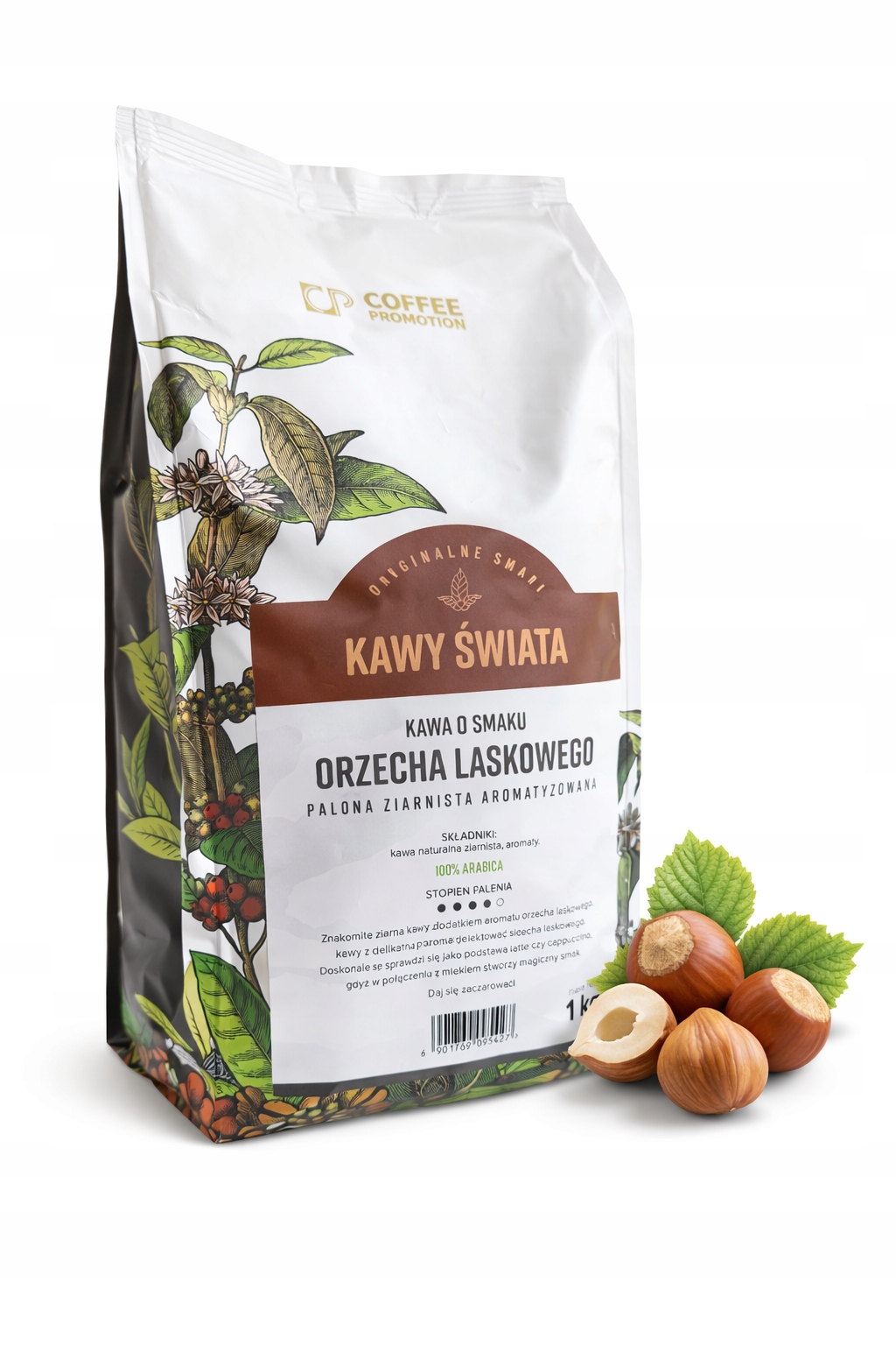 Káva Světová Káva káva s příchutí lískového ořechu 1000 g